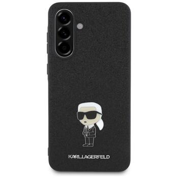 Karl Lagerfeld Fixed Glitter Ikonik Logo Metal Pin Case Aizsargapvalks priekš Samsung Galaxy A56 5G (KLHCSA56GKNPSK)