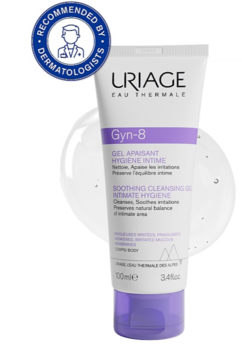 Uriage Gyn-8 Успокаивающий очищающий гель для интимной гигиены 100 ml (3661434001062)