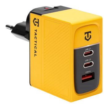 Tactical Nett Warrior GaN Charger Tīkla lādētājs 100W / dzeltens (TA-57983117439)