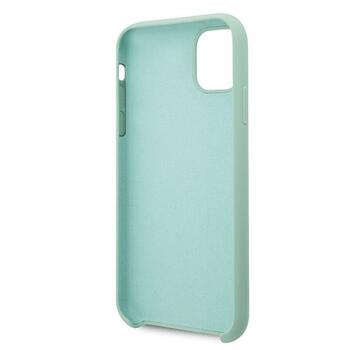 Guess GUHCN65LSLMGG Silicone Vintage Gold Logo Hard Case Защитный чехол для iPhone 11 Pro Max / зелёный (GUHCN65LSLMGG)