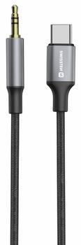 Swissten Audio Adapter Textile USB-C - 3.5mm Vads 1.5m (73502309)