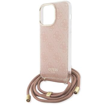 Guess GUHCP15LHC4SEP Hardcase Crossbody Cord 4G Print Защитный чехол для iPhone 15 Pro 6.1