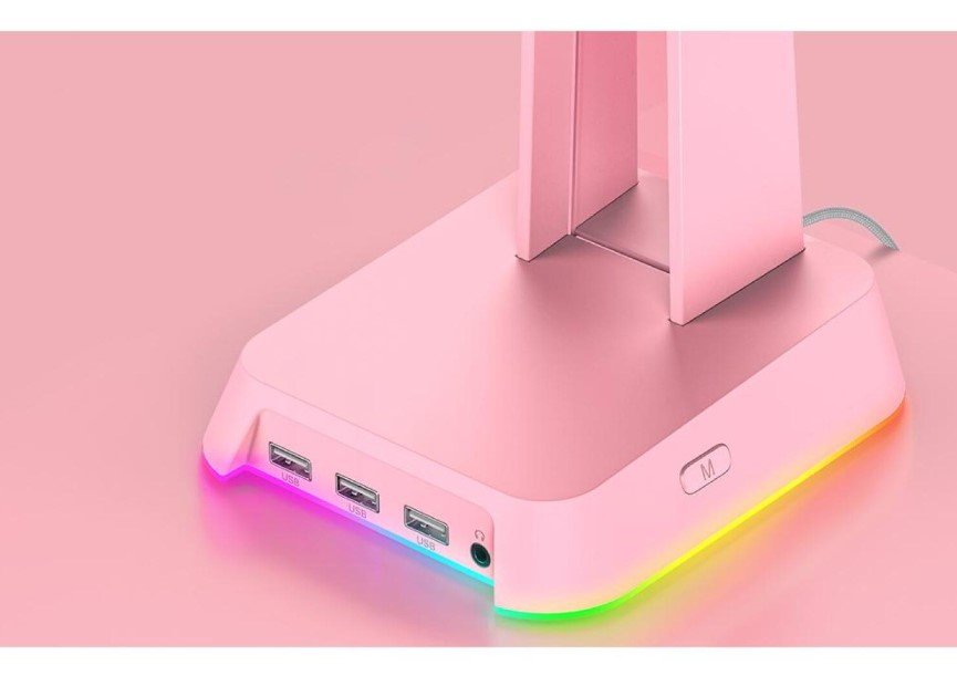Onikuma ST-2 Austiņu statīvs ar USB HUB RGB (6972470561746)