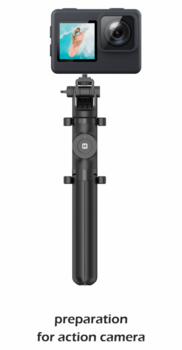 Swissten Bluetooth Selfie Stick Alumīnija Statīvs Telefoniem un Kamerām Ar Distances Bluetooth Pulti (32000400)