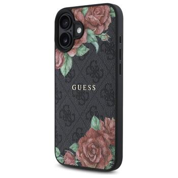Guess GUHMP16SP4ROPEMCK 4G Flowers Print MagSafe Чехол для Apple iPhone 16 (GUHMP16SP4ROPEMCK)