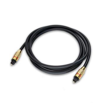 RoGer TOSPD2M SPDIF Toslink optiskais audio kabelis 2m zeltains (RO-TOSPD2M)