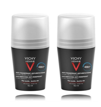 Vichy Homme Антиперспирант 48H / 2 x 50 ml (3433425000657)