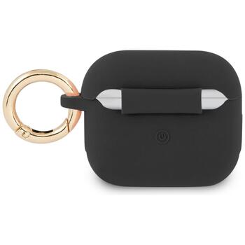 Guess GUA3SSSK AirPods 3 cover Silikona aizsargapvalks priekš AirPods 3 Vintage Script / melns (GUA3SSSK)