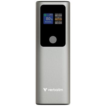 Verbatim 32269 Charge n Go Ārējās baterijas 27000mAh / 140W / 2xUSB-C / PD 3.1 gray (32269)