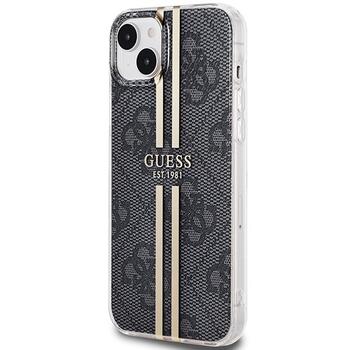 Guess GUHCP15MH4PSEGK Hardcase IML 4G Gold Stripe Aizsargapvalks priekš iPhone 15 Plus/14 Plus 6.7