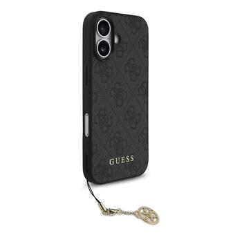 Guess 4G Charm Case Aizsargapvalks priekš Apple iPhone 17 (GUHMP17SGF4GCK)