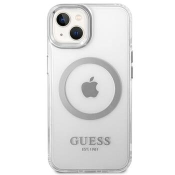 Guess GUHMP14MHTRMS Metal Outline Magsafe Защитный чехол для iPhone 14 Plus / 15 Plus 6.7