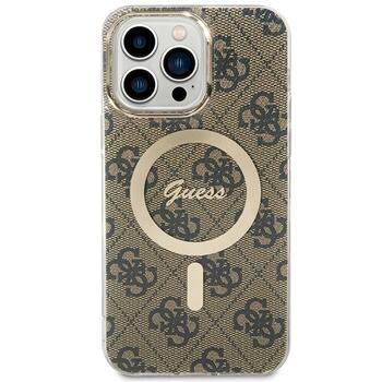 Guess GUHMP15XH4STW Hardcase IML 4G MagSafe Aizsargapvalks priekš iPhone 15 Pro Max 6.7