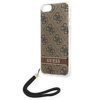 Guess GUOHCI8H4STW Hardcase 4G Print Strap Защитный чехол для iPhone SE 2022 / SE2020 / 7 / 8 / коричневый (GUOHCI8H4STW)