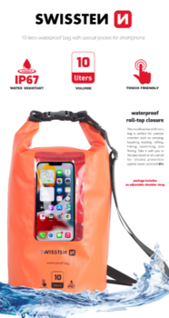 Swissten Waterproof Universal Phone Case Водонепроницаемый Чехол для Телефона 10L (32900820)