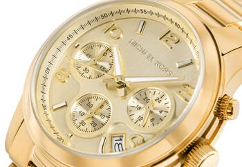 MICHAEL KORS Runway MK7323 Sieviešu rokas pulkstenis / zeltains (MK7323)