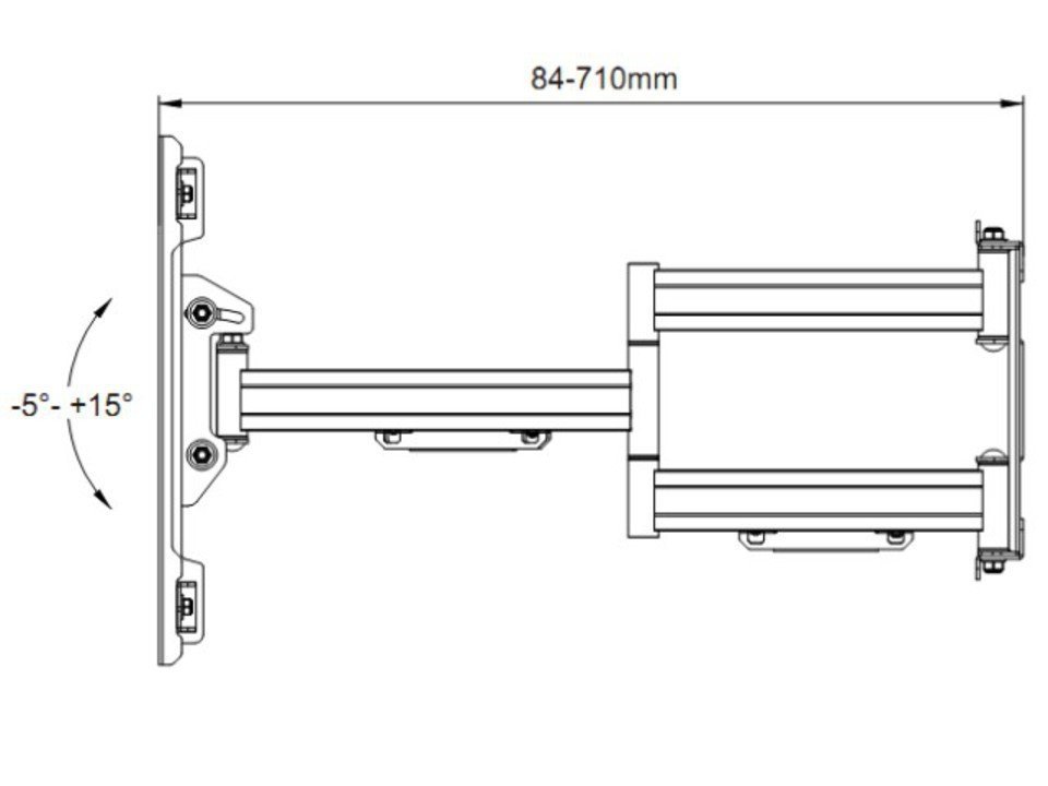 Multibrackets MB-2616 TV stiprinājums Pro 125kg Super Duty Plus (MB-2616)