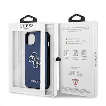 Guess GUHCP13SSA4GSBL Hardcase Saffiano 4G Metal Logo Защитный чехол для iPhone 13 mini 5,4