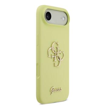 Guess Liquid Silicone 4G Metal Logo Case Защитный чехол для iPhone Air / жёлтый (GUHCP17MSC4GLMY)