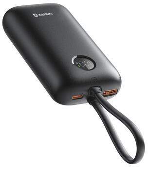 Swissten Voltbox 35W Power Bank 10000 mAh со встроенными кабелями USB-C и Lightning (22013936)