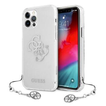 Guess GUHCP12LKS4GSI Hardcase 4G Silver Charms Collection Защитный чехол для iPhone 12 Pro Max 6,7