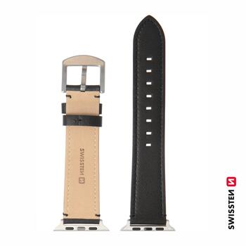 Swissten Кожаный ремешок Apple Watch 42 / 44 / 45 / 49mm (46000812)