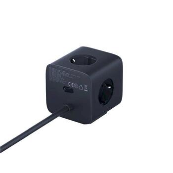 Baseus EnerFill FA11 6-in-1 Power Cube Tīkla lādētājs 67W / kosmiski melns (E00082100123-00)