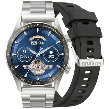 Smartwatch Gravity Браслет + ремешок GT10-6 / серебристый (GT10-6)