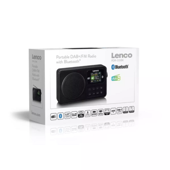 Lenco PDR-033BK Pārnēsājamais Radio FM / Bluetooth (PDR-033BK)