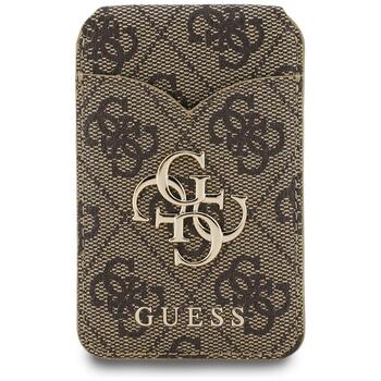 Guess MagSafe Кошелек С Подставкой и Зерколом 4G Коричневый (GUWMSMIP4GW)