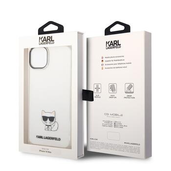 Karl Lagerfeld Choupette Logo Case Защитный чехол для iPhone 14 Plus / прозрачный (KLHCP14MCTTR)