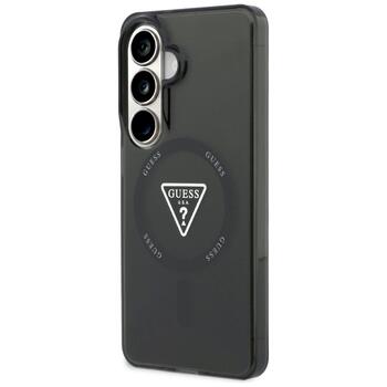 Case Guess IML Gradient Triangle MagSafe Защитный чехол для Samsung Galaxy S26 / чёрный (GUHMS26SHGTMLCGK)