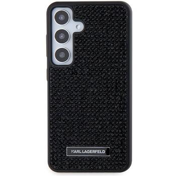 Karl Lagerfeld KLHCS24MHDSPRK Hardcase Rhinestone Metal Logo Aizsargapvalks priekš S24+ S926 / melns (KLHCS24MHDSPRK)