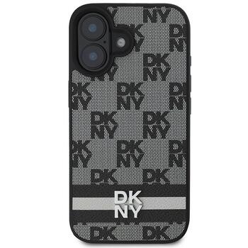 DKNY Checkered Pattern & Printed Stripes Защитный Чехол для Apple iPhone 16 (DKHCP16SPCPTSSK)