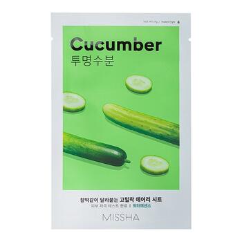 MISSHA Airy Fit Sheet Mask Cucumber 1 pc Sejas maska (8809581454712)