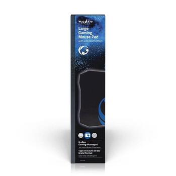 Nedis GMPD100BK Mikrošķiedru peles paliktnis 278x243mm / melns (GMPD100BK)
