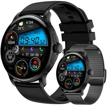 Rubicon Smartwatch RNCF35 Смарт-часы с браслетом + ремешком / чёрный (SMARUB307)