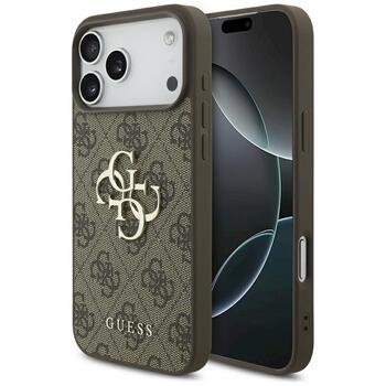 Guess 4G Big Logo Case Защитный чехол для iPhone 17 Pro Max / коричневый (GUHCP17X4GMGBR)