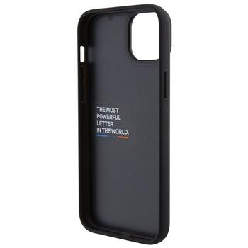 BMW Leather Stamp Tricolor Back Case Защитный Чехол для Apple iPhone 15 Plus (BMHCP15M22PTDK)