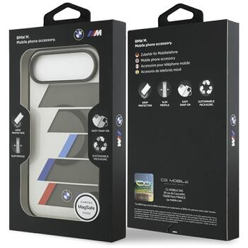 BMW M IML Metal Buttons Tricolor Lines MagSafe Case Защитный Чехол для Apple iPhone 17 Air (BMHMP17M25HTTRIA)