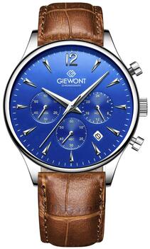 Giewont Chronograph Sapphire Наручные часы мужские GW6310-A5 / коричнево-синий (GW6310-A5)