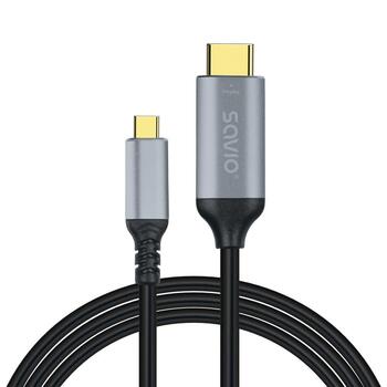 Savio CL-184 USB-C - HDMI Кабель 3m (CL-184)
