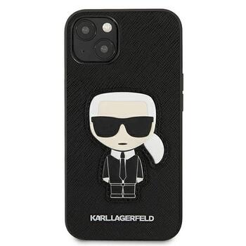 Karl Lagerfeld KLHCP13SOKPK Saffiano Ikonik Karl`s Patch Aizsargapvalks priekš iPhone 13 mini 5,4
