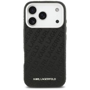 Karl Lagerfeld Grained PU Repeated Logo MagSafe Case Чехол для Apple iPhone 17 Pro (KLHMP17LPGKLFOFK)