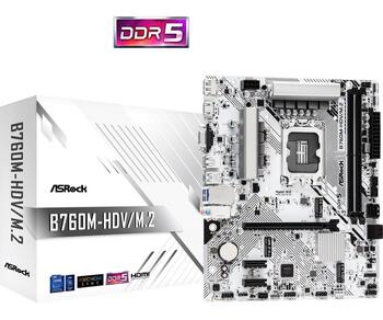 ASRock B760M-HDV/M.2 mATX Mainboard LGA1700 (B760M-HDV/M.2)