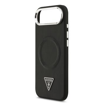 Guess PU Leather Triangle Logo MagSafe Case Чехол для Apple iPhone 17 Air (GUHMP17MPSDTSCMK)