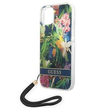 Guess GUOHCP14MHFLSB Flower Strap Защитный чехол для iPhone 14 Plus / 15 Plus 6.7