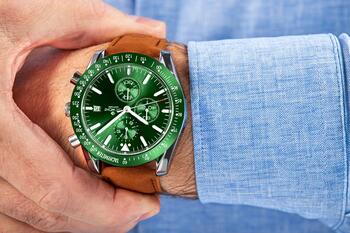 Giewont Chronograph Sapphire Мужские часы GW8720-A3 / коричнево-зелёный (GW8720-A3)