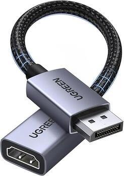 UGREEN DP133 Adapter DisplayPort (male) - HDMI (female) Адаптер 4K@30Hz 0.2m (UG-65982S)