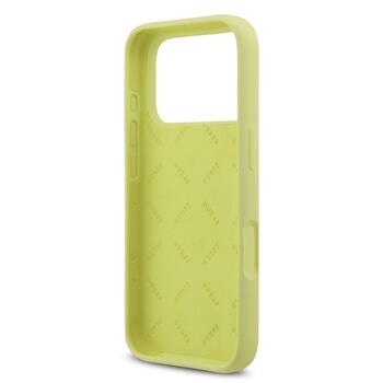 Guess Liquid Silicone 4G Metal Logo Case Защитный чехол для iPhone 17 Pro / жёлтый (GUHCP17LSC4GLMY)